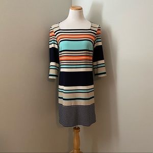 Striped shift dress